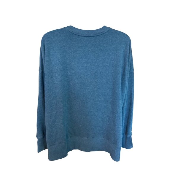 Time and Tru Blue Crewneck Sweatshirt XXXL 22 Relaxed Fit Pullover Casual Cozy - Picture 3 of 8